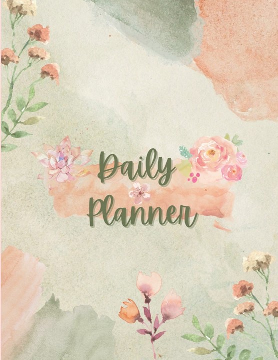 Pink Daily Planner Notebook
